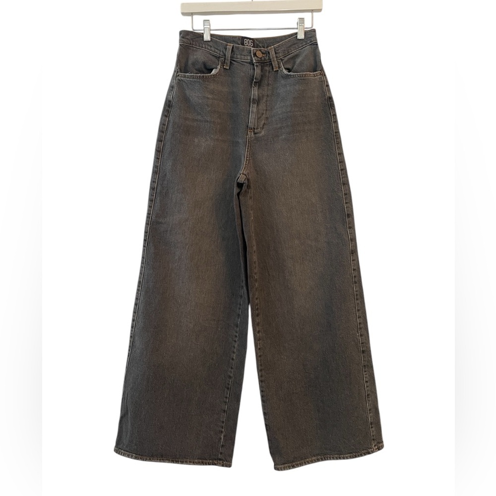 BDG Urban Outfitters Washed Black A-WIDE LEG  high Rise grunge baggy Jeans SZ 28 - Picture 7 of 7